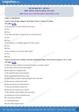 Đề thi giữa kì 2 Tiếng Anh 9 Global Success - Đề số 6